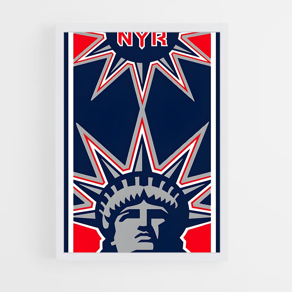 Poster Liberty Blues – affiche Hockey sur glace (vue 3)